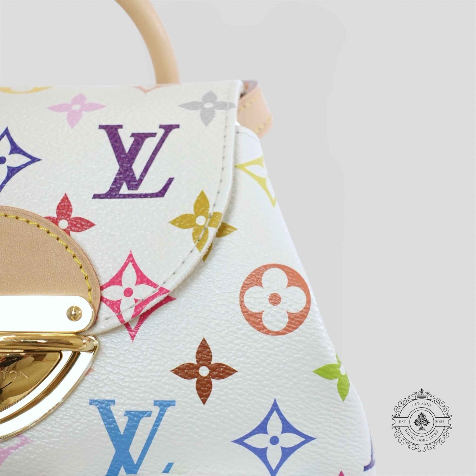 Louis Vuitton x Takashi Murakami Venice Bag in White