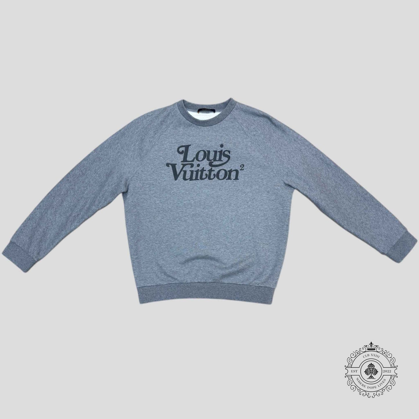 Louis Vuitton Nigo Squared LV Crewneck in Grey