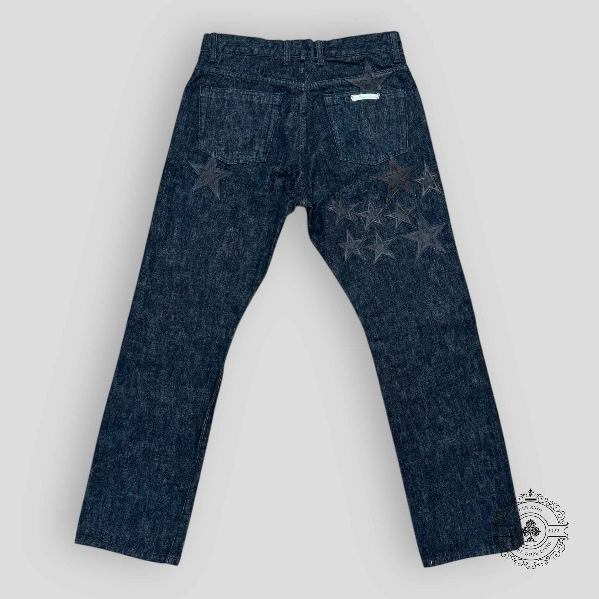 Chrome Hearts Star Patch Denim in Black