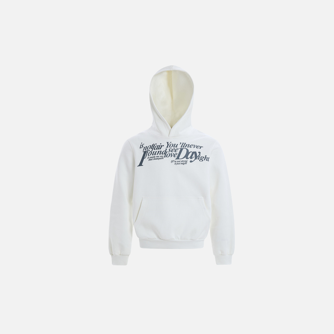 Men Streetwear Minimalist Letter Print Casual Hoodie - Luxuryurbanwear