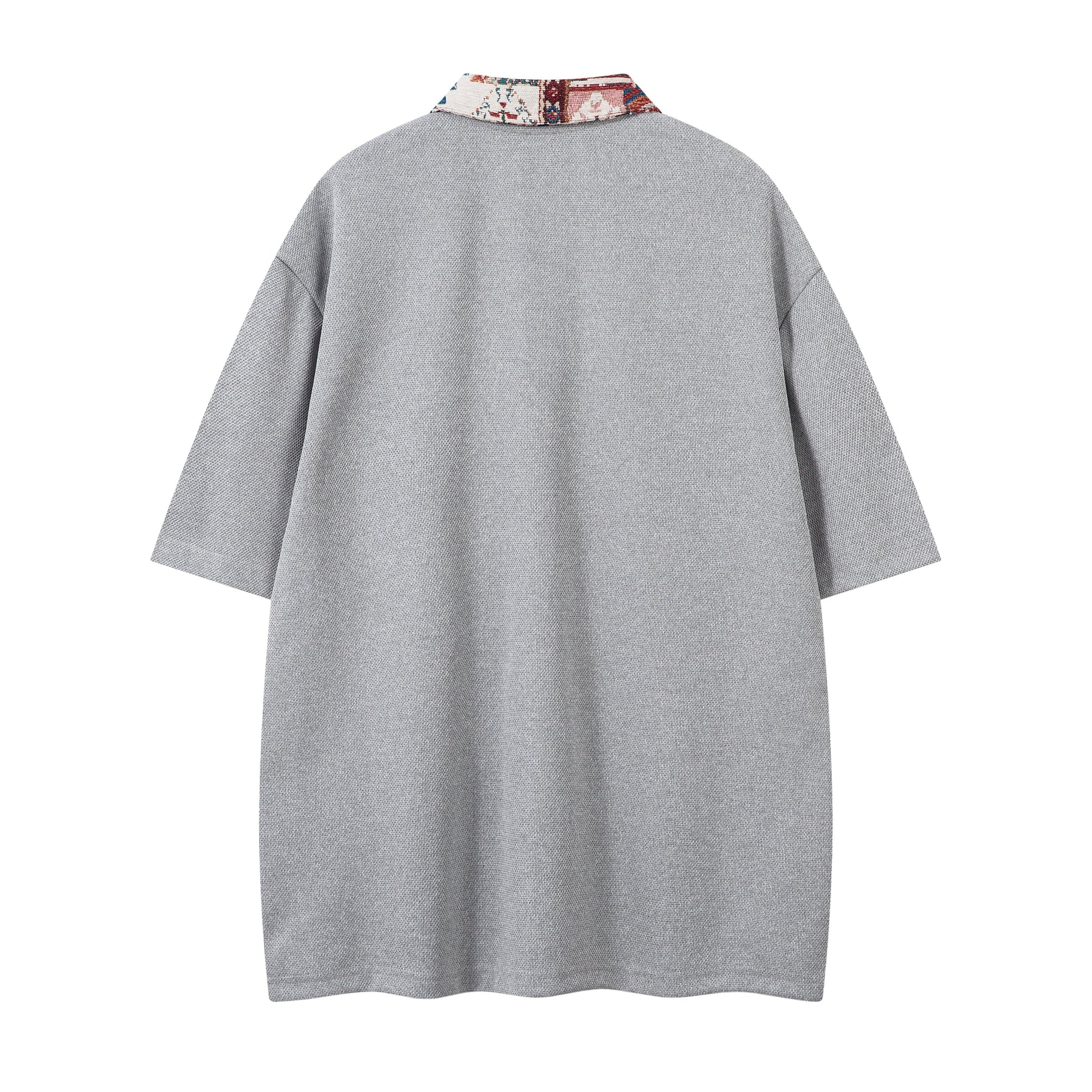 Patchwork Collar Design | Polo Shirt - Luxuryurbanwear