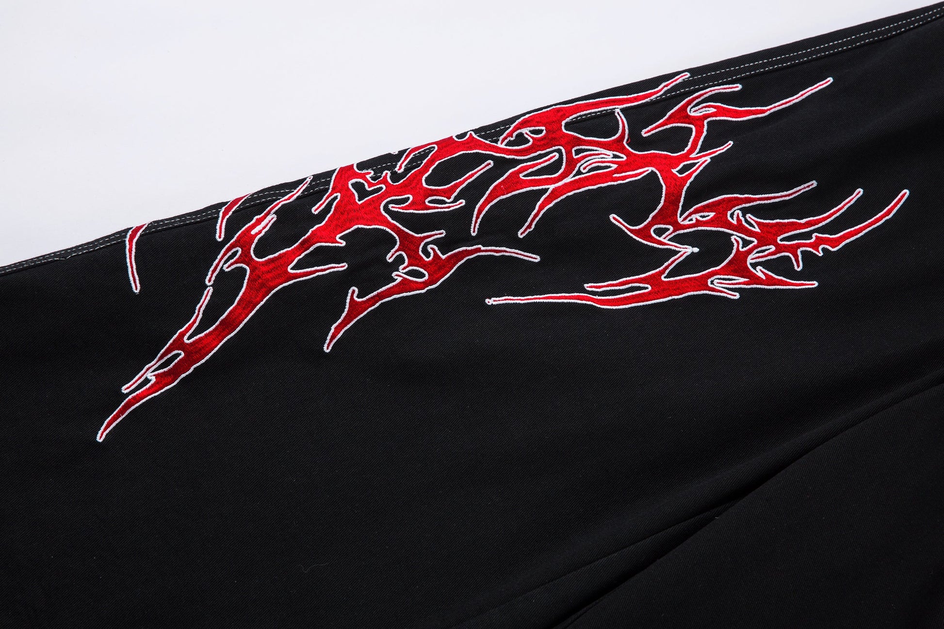 Flame Graphic | Baggy Jeans - Luxuryurbanwear