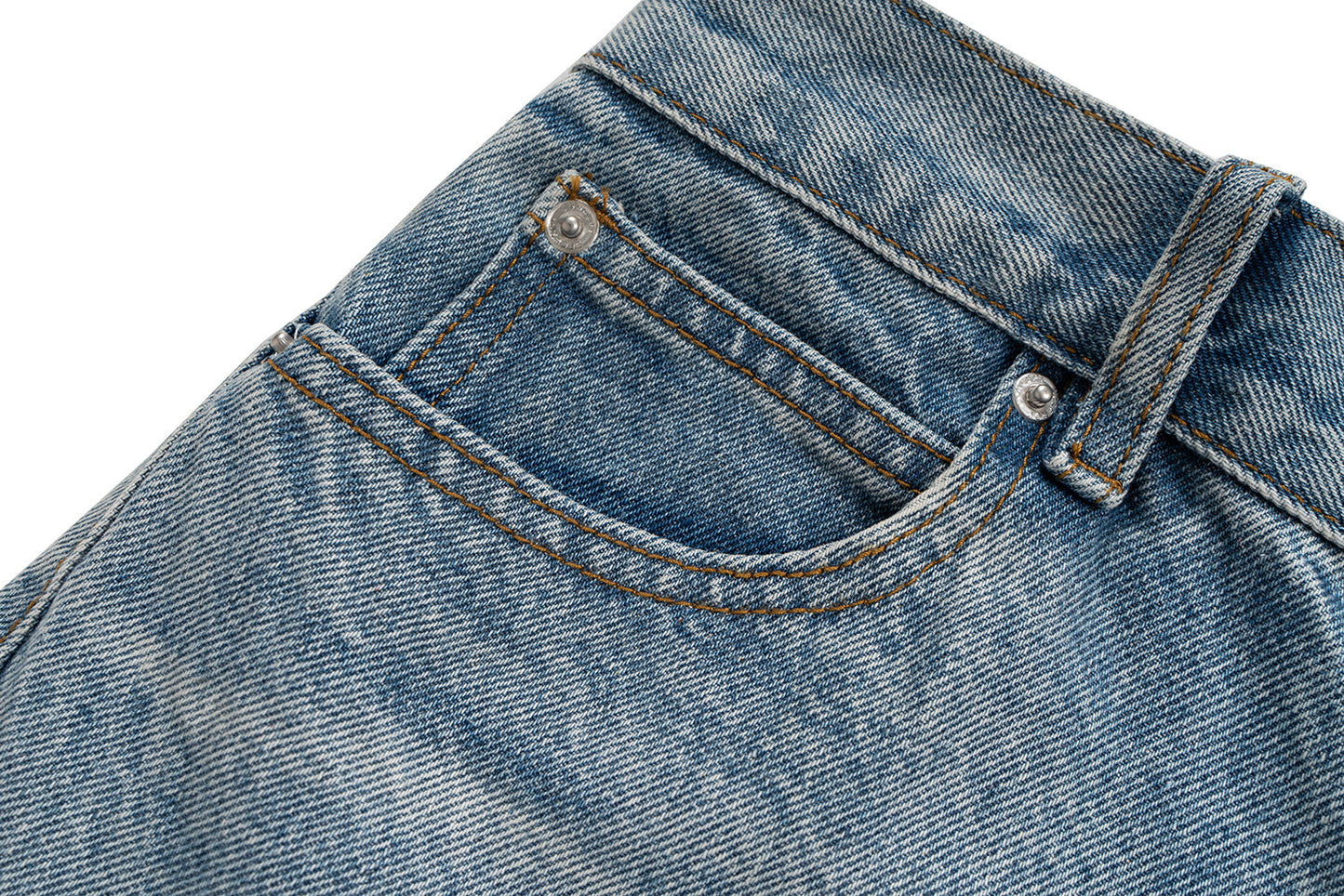 Stacked Washed Blue | Wide Jeans - Luxuryurbanwear
