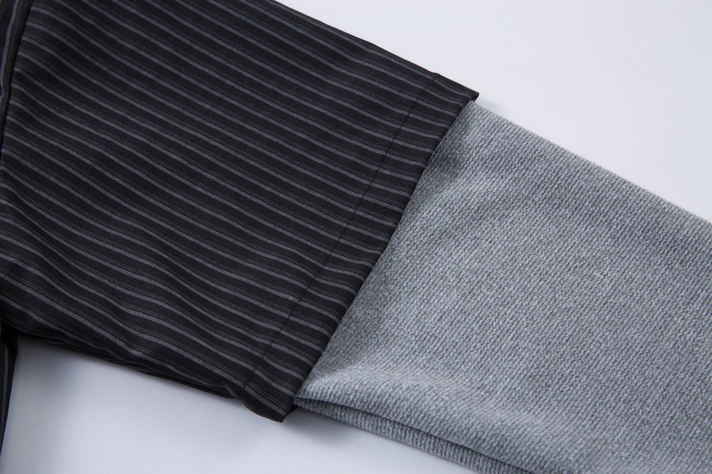 Striped Layered Design | Casual Sweatshirt - Luxuryurbanwear