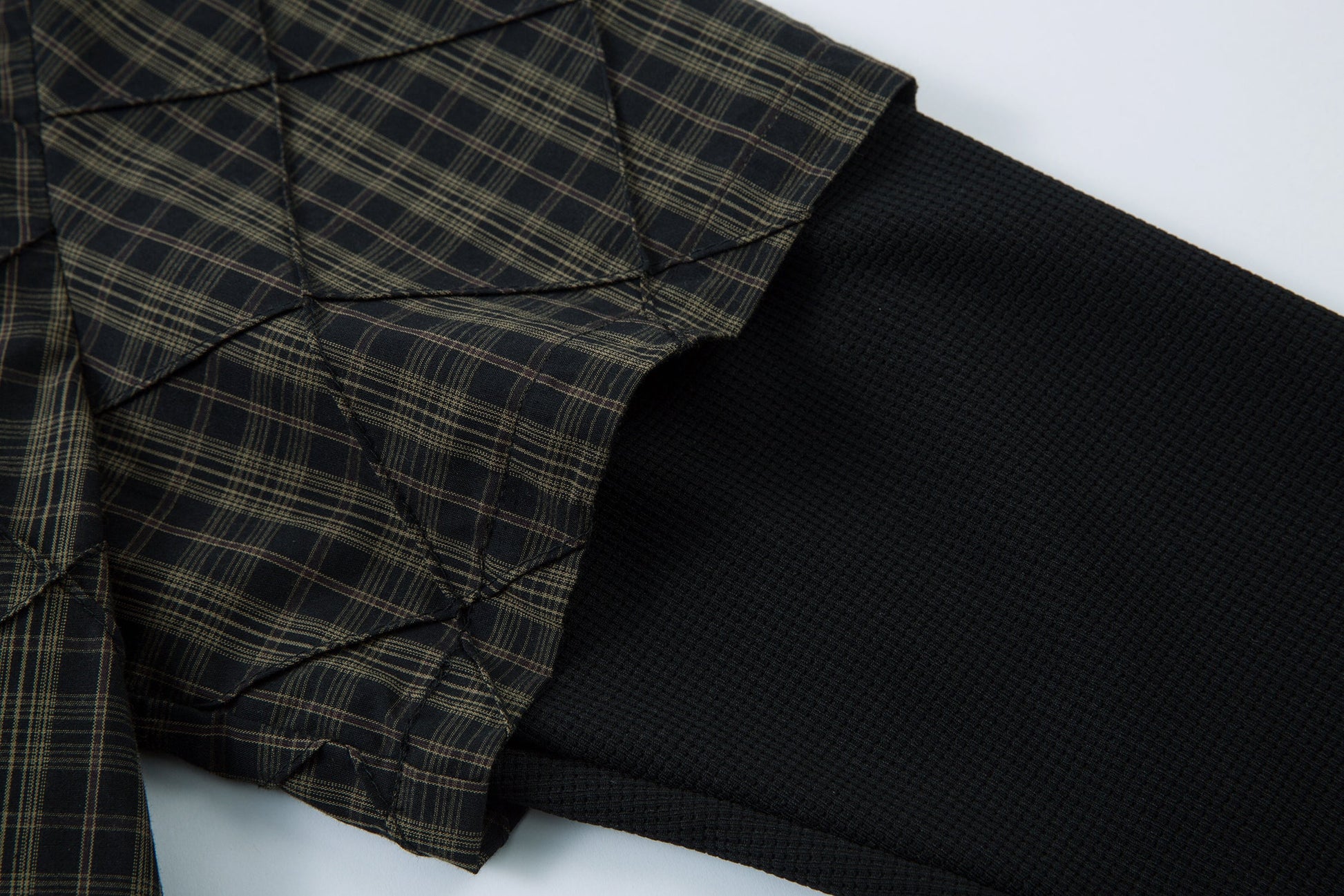 Layered Plaid Shirt | Street Sweatshirt - Luxuryurbanwear