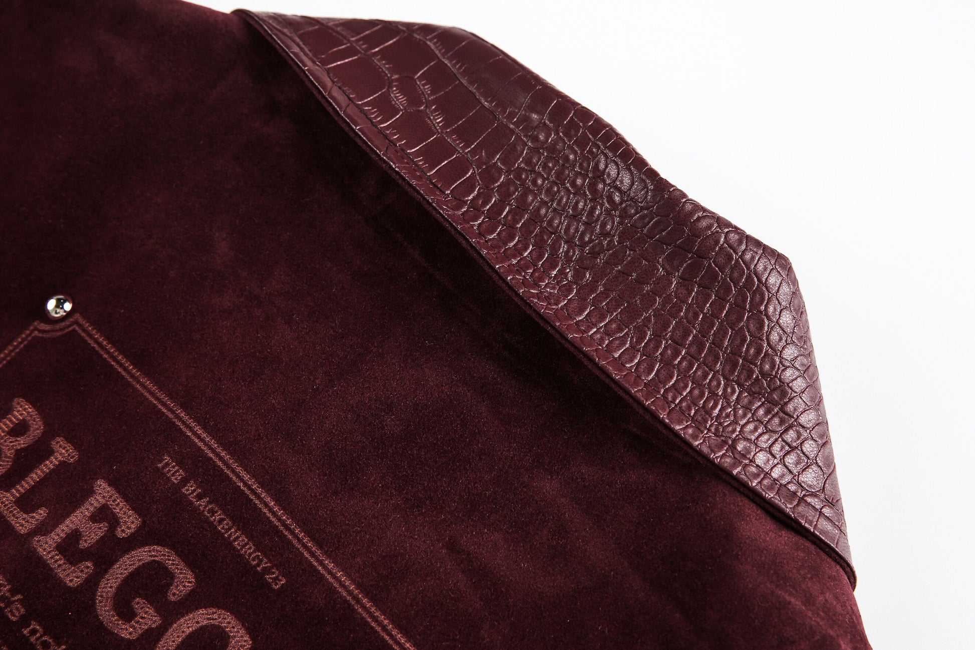 Studded Suede Croc | Motorcycle Jacket - Luxuryurbanwear