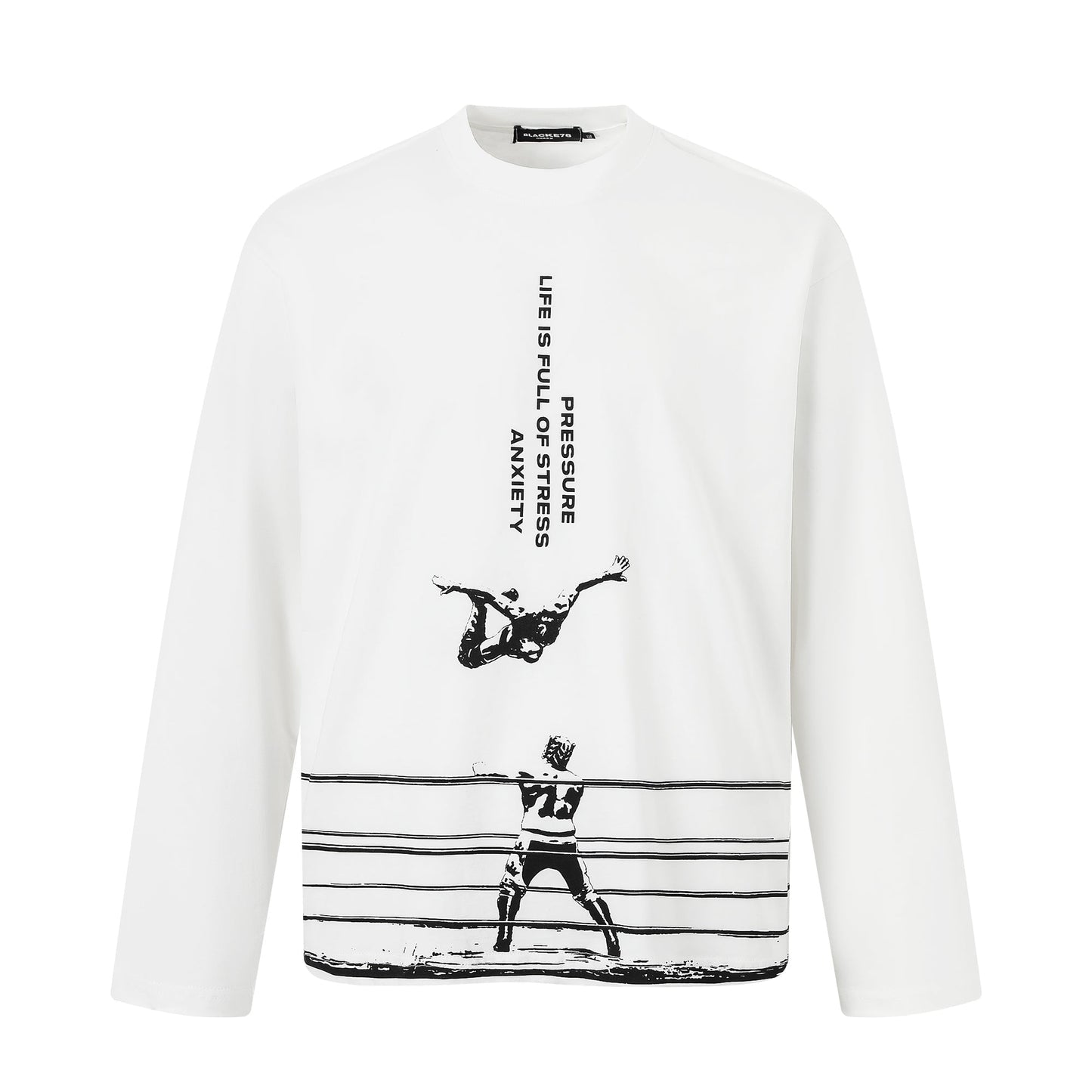 Wrestling Graphic Print | Streetwear Sweatshirt - Luxuryurbanwear