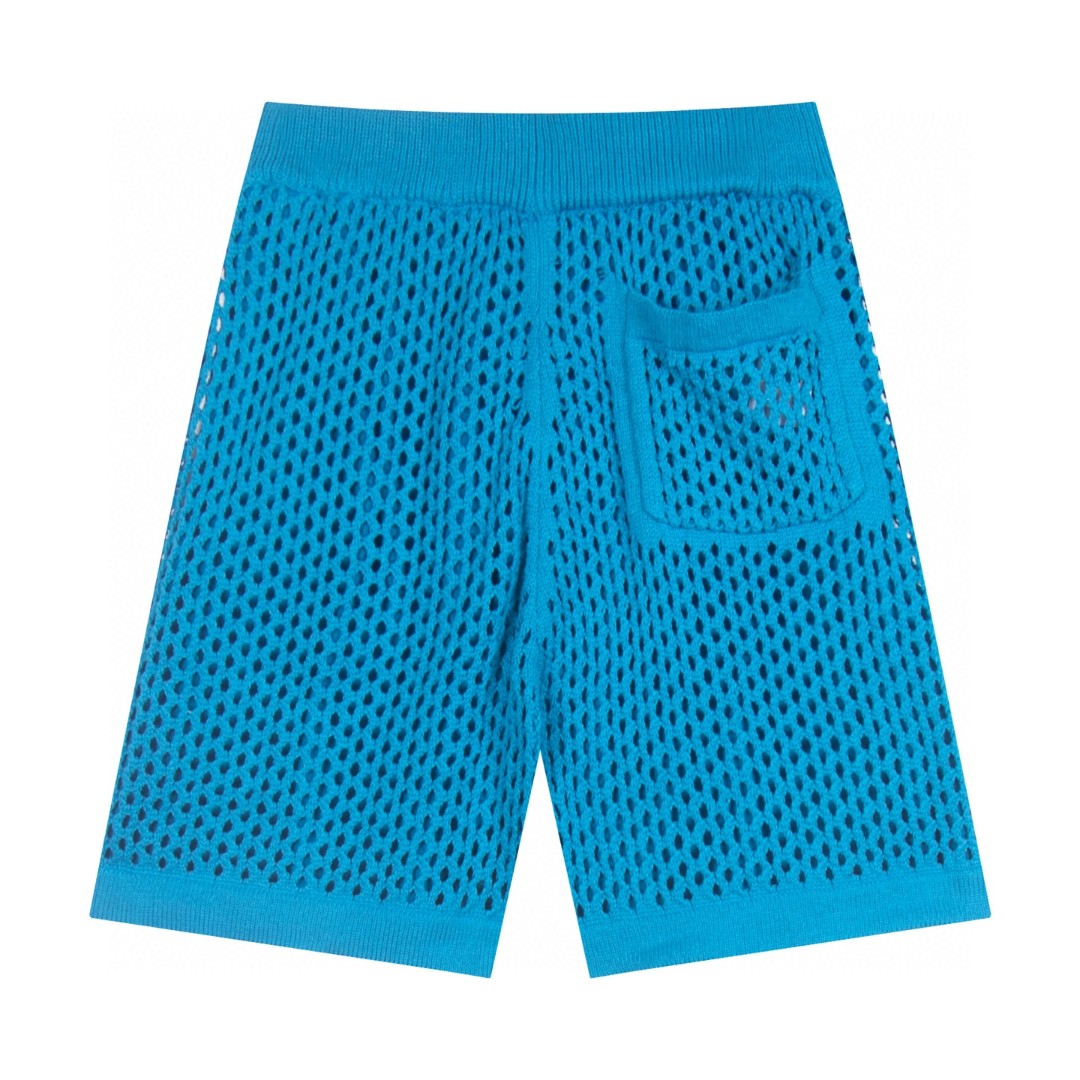Mesh Stripe Knit | Baggy Shorts - Luxuryurbanwear