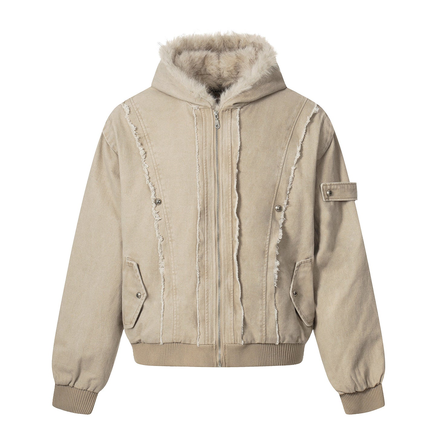 Vintage Distressed | Fur Winter Jacket - Luxuryurbanwear