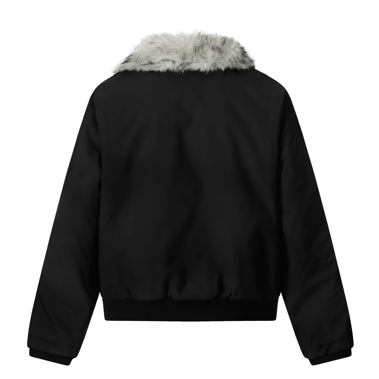 Faux-Fur Panel | Asymmetric Winter Jacket - Luxuryurbanwear