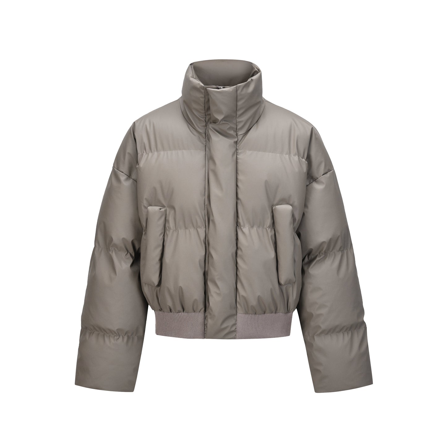 Clean Quilted|Padded Cropped Puffer - Luxuryurbanwear