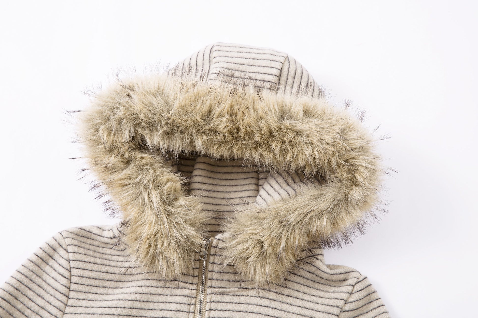 Stone Haze | Washed Denim Jacket with Zip Front - Luxuryurbanwear