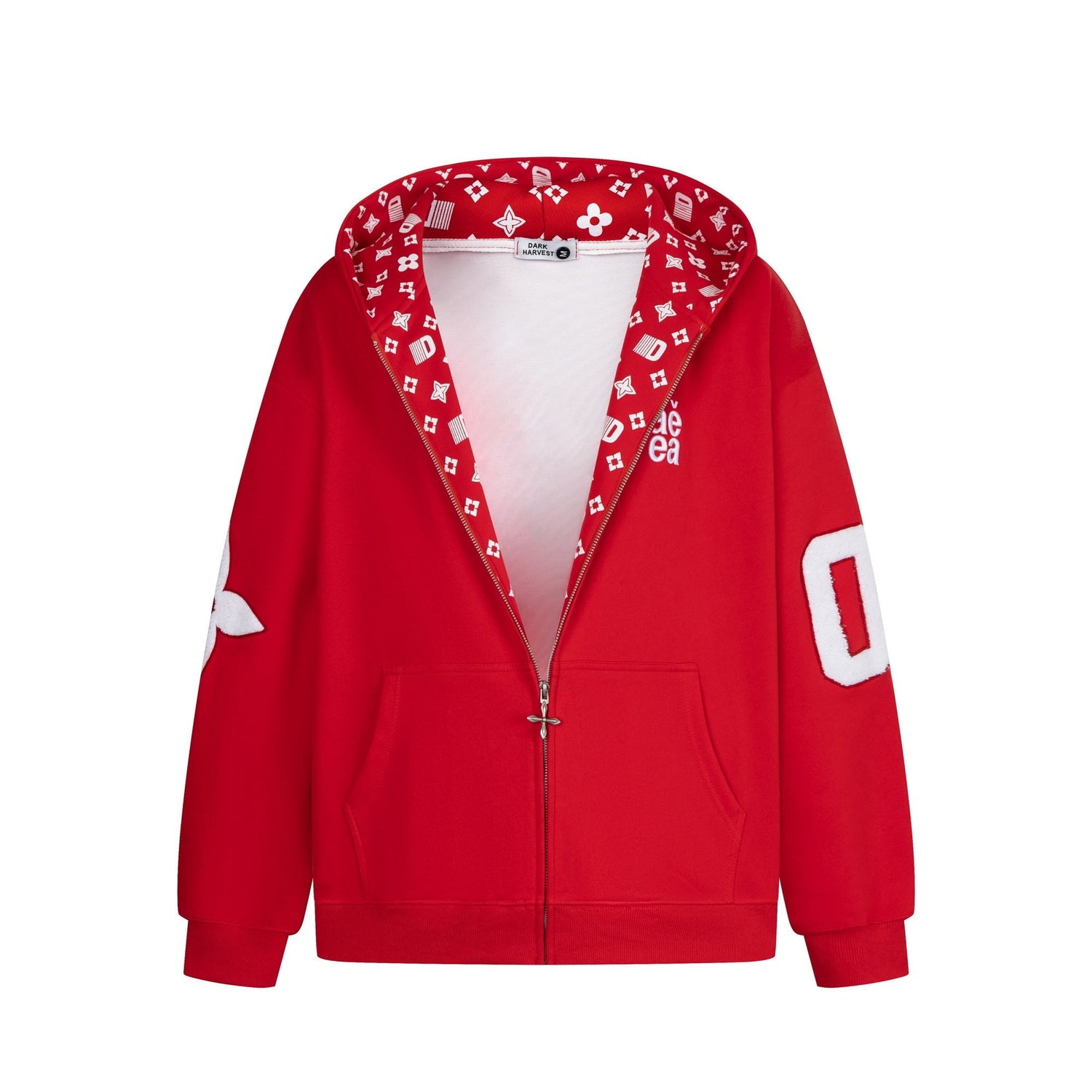 Varsity 08 | Graphic Zip-Up Hoodie - Luxuryurbanwear