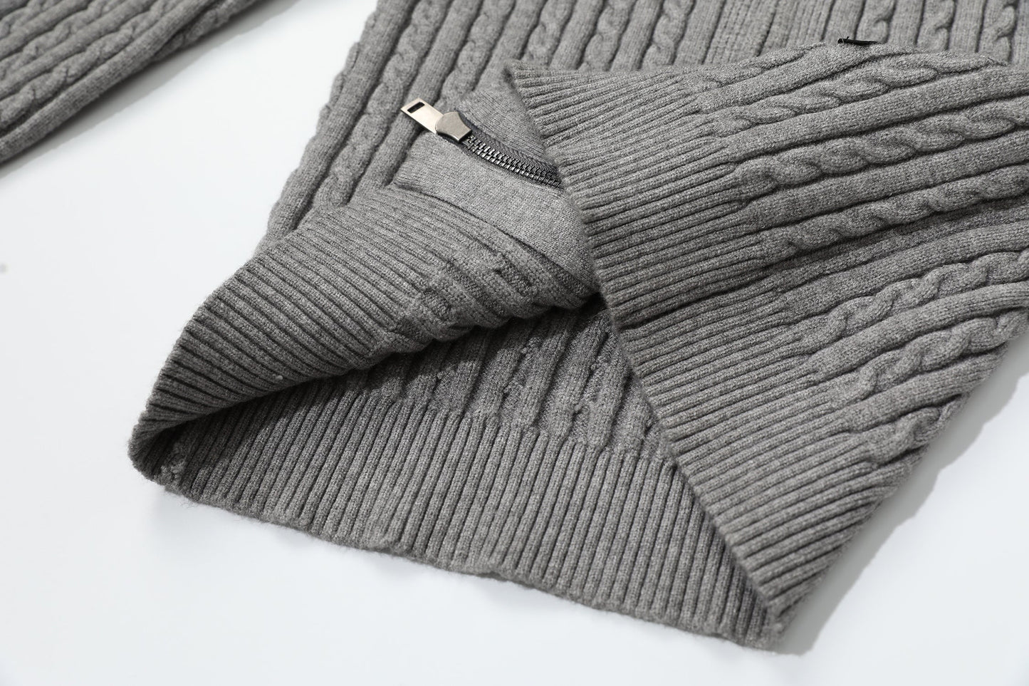 Fuzzy Pup | Striped Knit Cardigan with Dog Embroidery - Luxuryurbanwear
