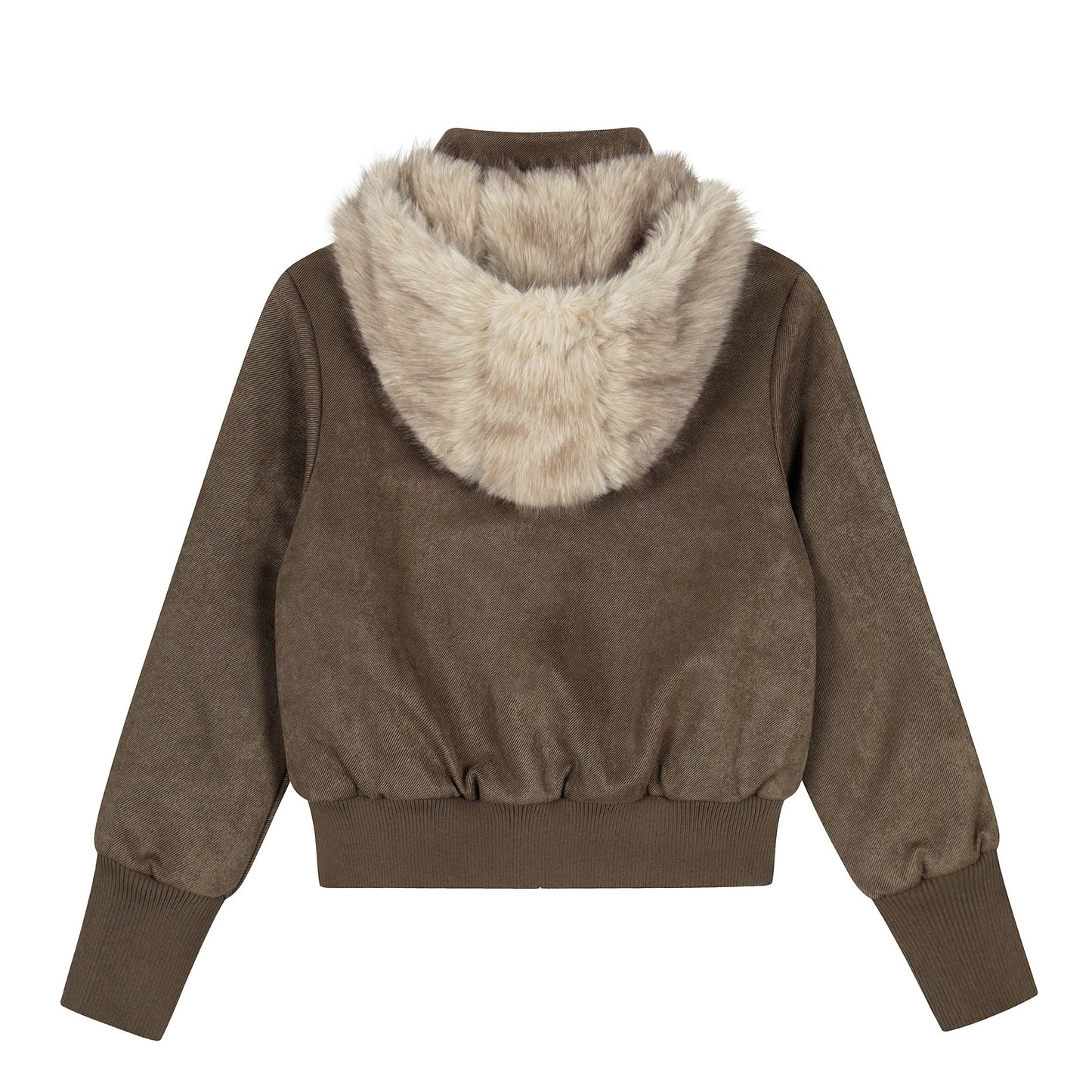 Urban Luxe | Bomber Jacket with Faux Fur Trim - Luxuryurbanwear