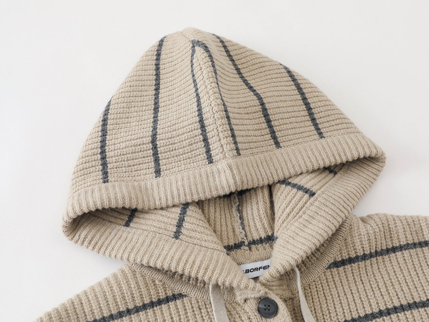Stripe Hoodie | Button-Up Knit Cardigan - Luxuryurbanwear
