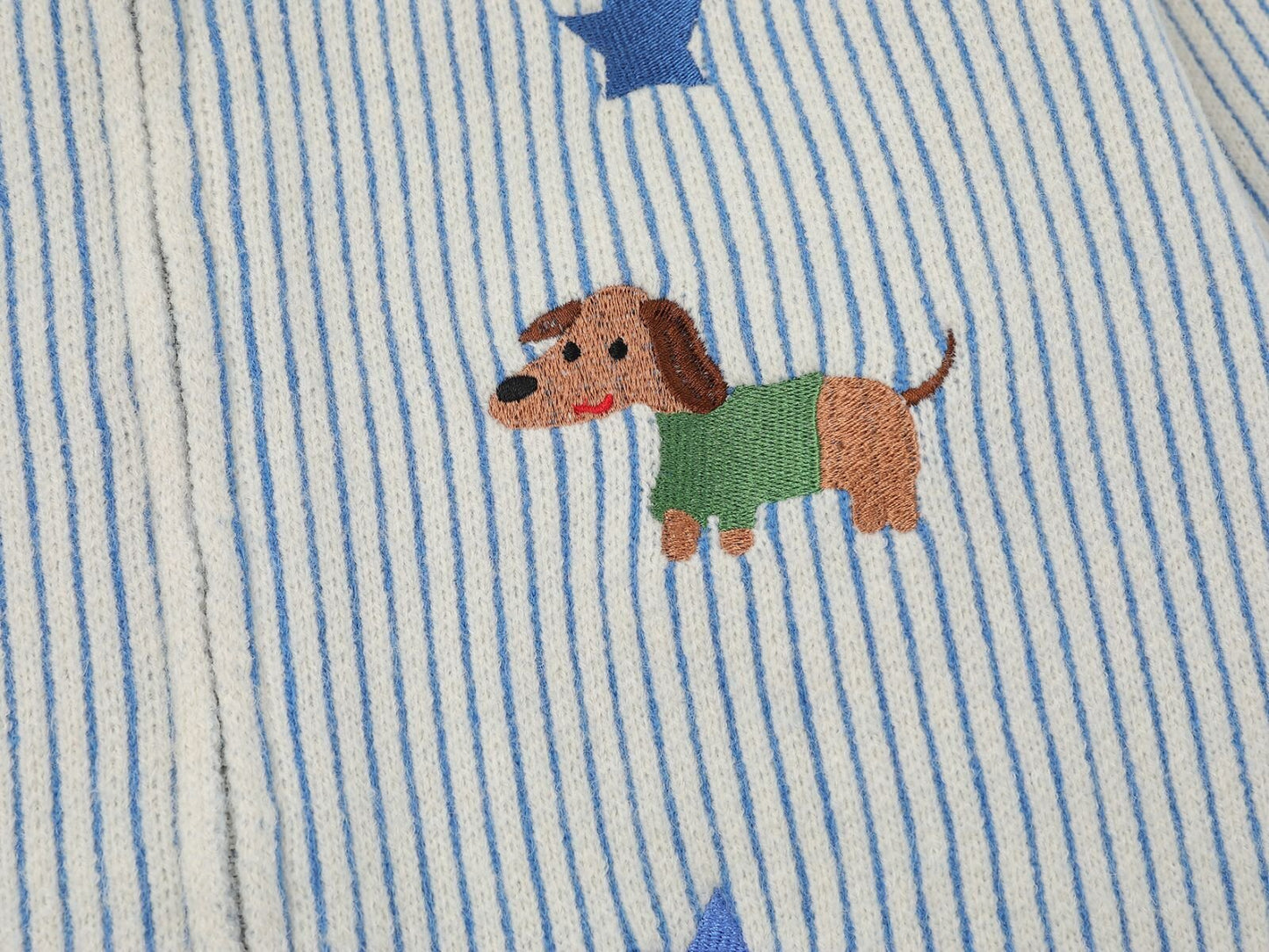 Dog Scarf Knit | Fluffy Pup Sweater with 3D Stripe Detail - Luxuryurbanwear