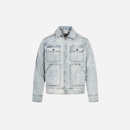 Punk Washed Loose Fit Denim Jacket