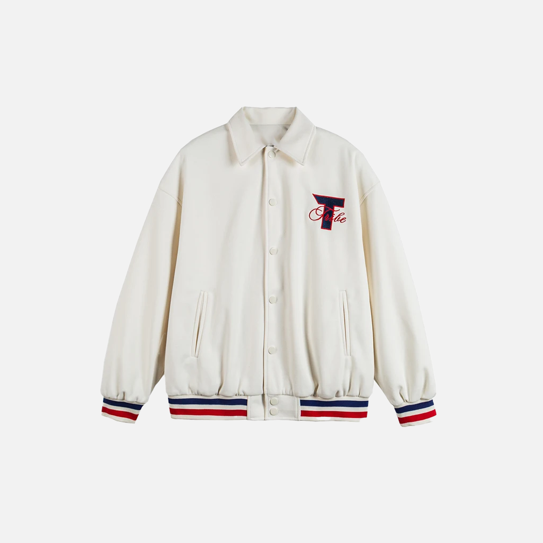 Y2K Casual Embroidered Varsity Baseball Jacket - Luxuryurbanwear