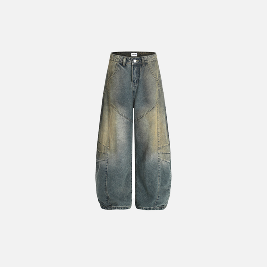 Distressed Hip Hop Wide Leg Denim Jeans - Luxuryurbanwear