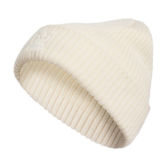 adidas Originals Womens Flurry Cuff Fold Beanie Wonder White/Wonder White one_Size