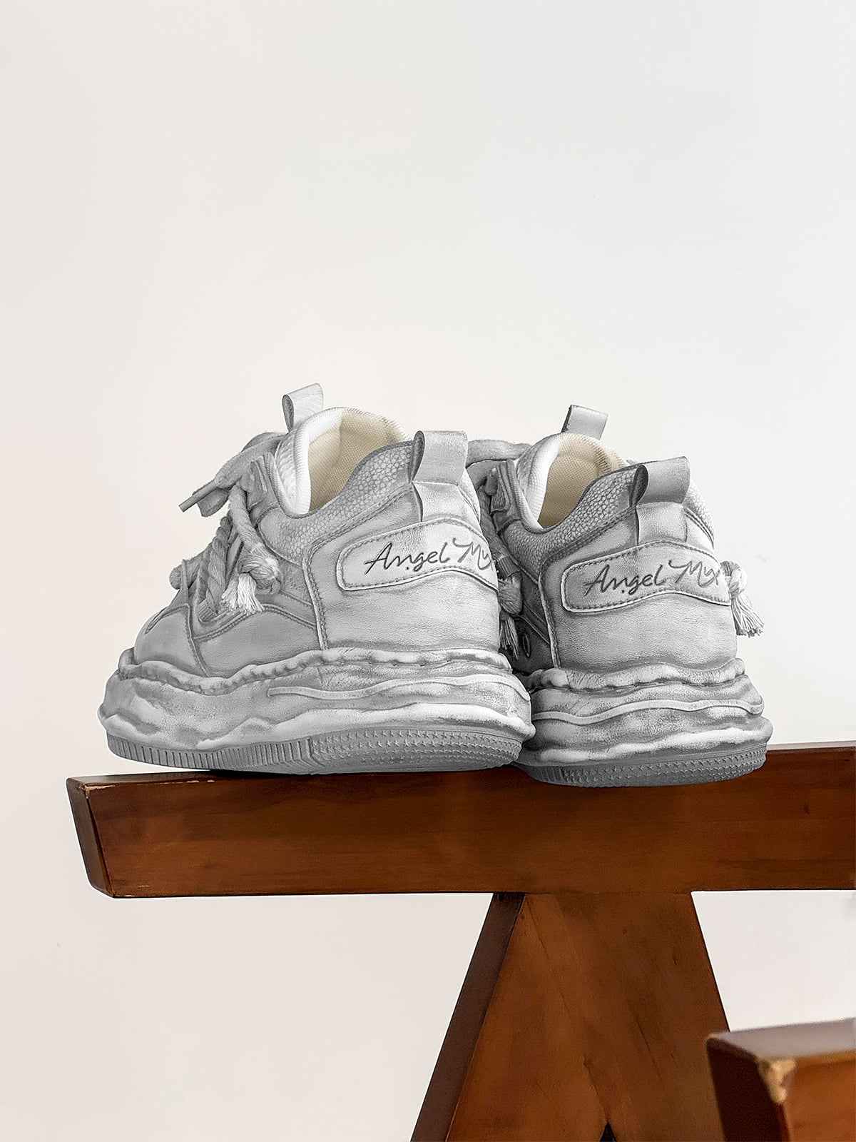 Deconstructed Distressed Chunky Street Sneakers - 2521