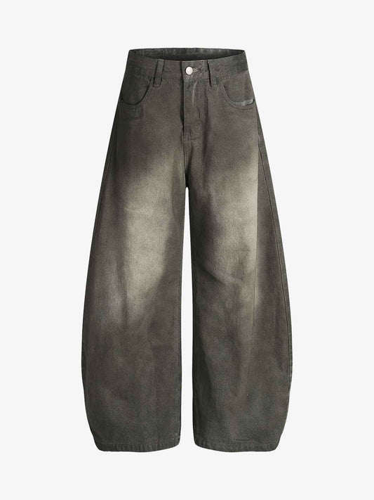 Vintage Faded Wide Barrel Jeans