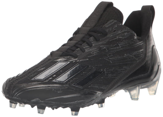 adidas Mens Adizero Football Shoe Black/Black/Black 8