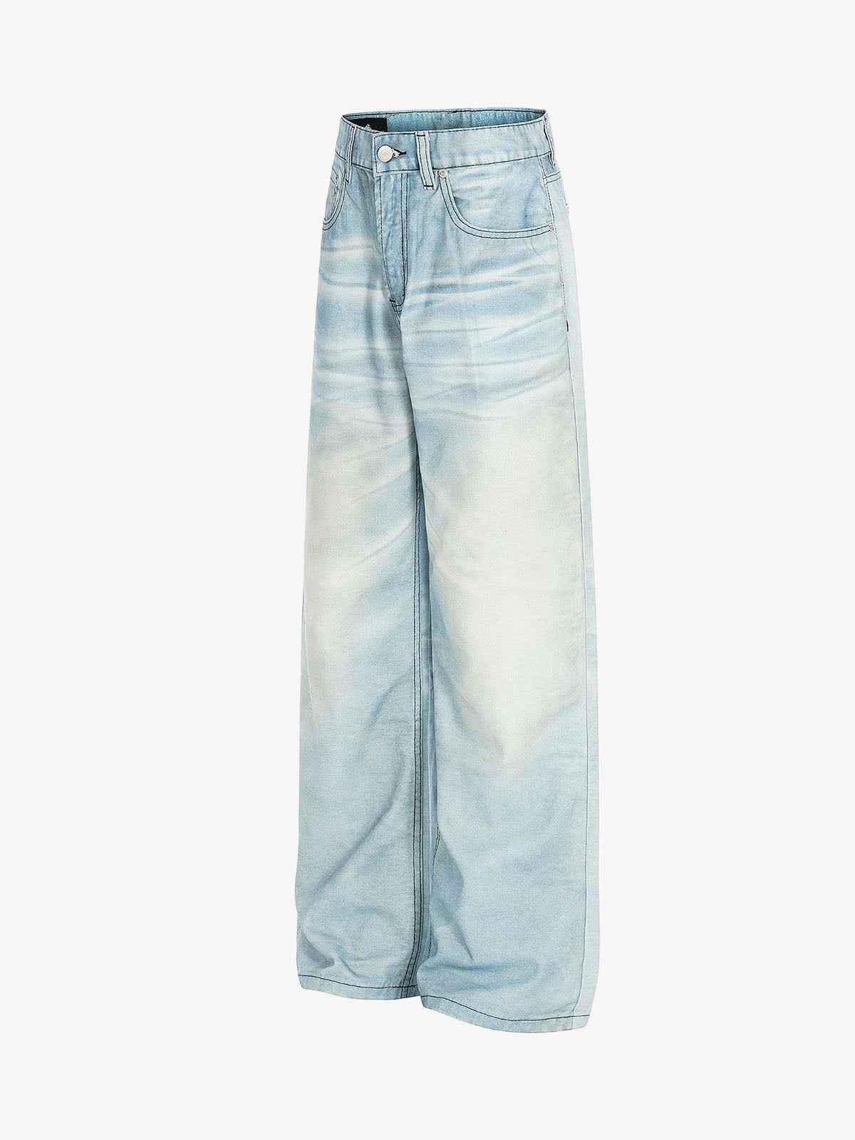 Vintage Whisker Wash Denim Jeans