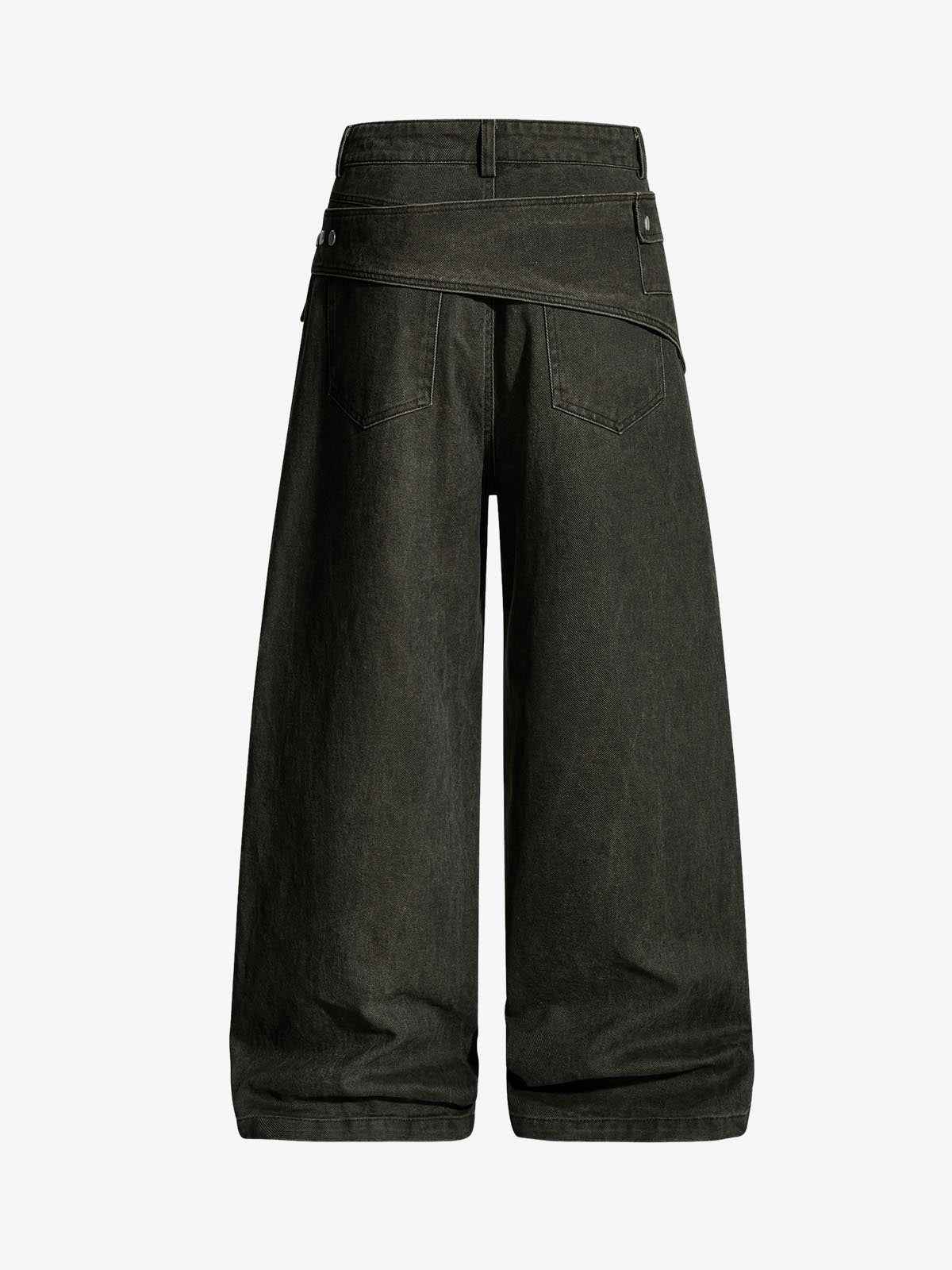 Street Detachable Belt Baggy Pants