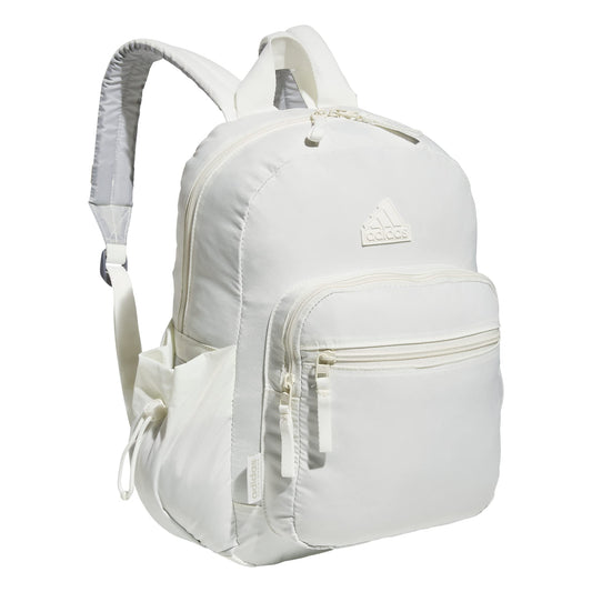 adidas Weekender Sport Fashion Compact Smaller Backpack with Detachable Mini valuables Pouch Off White One Size
