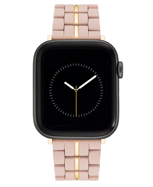 NINE WEST Fashion Rubberized Bracelet for Apple Watch Secure Adjustable Apple Watch Band Replacement Fits Most Wrists