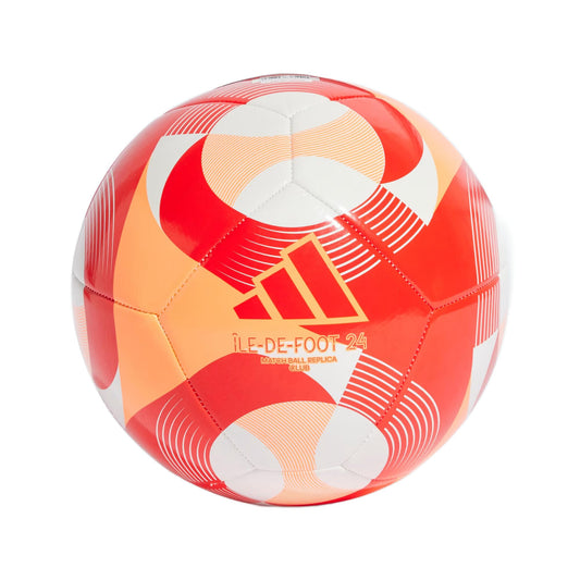 adidas Unisex-Adult Olympics Club Soccer Ball White/Orange/Solar Red 3