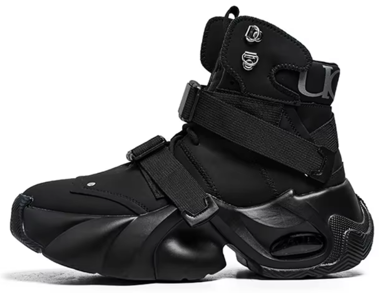 Side profile of Retro Chunky Platform Sneakers showing the 7cm thick sole