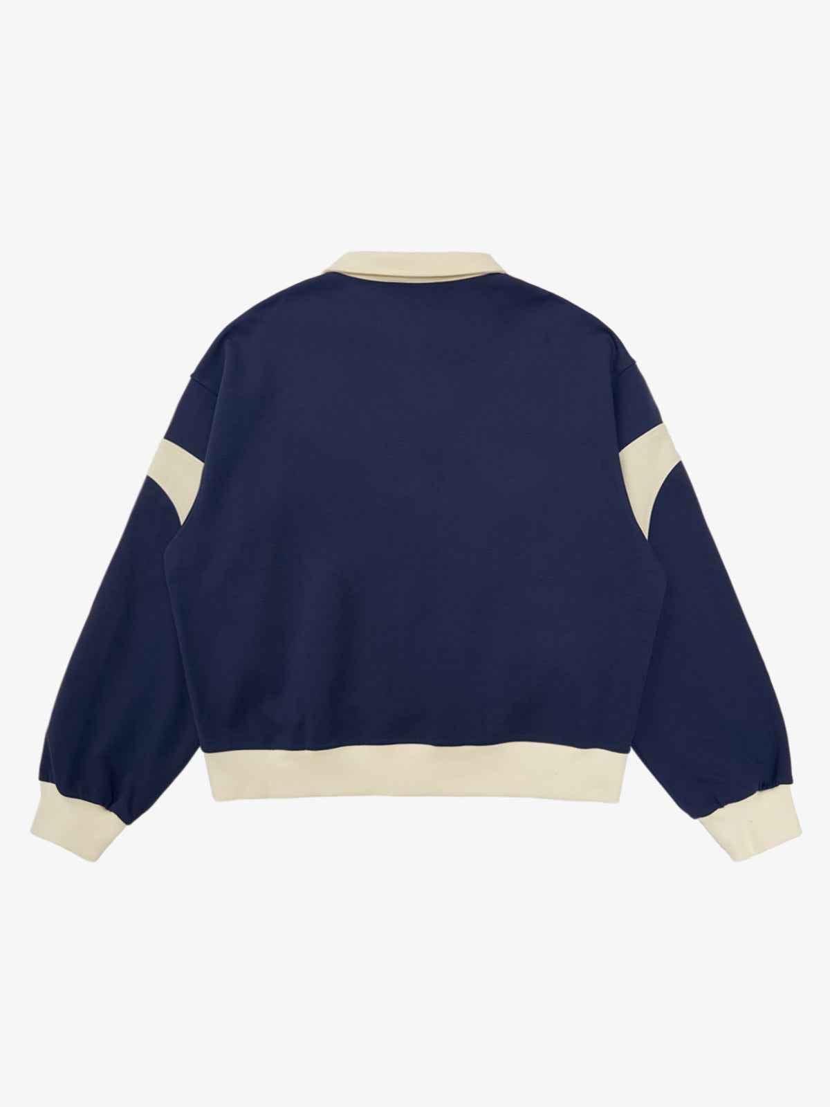 Original Racing Style Print Lapel Sweatshirt