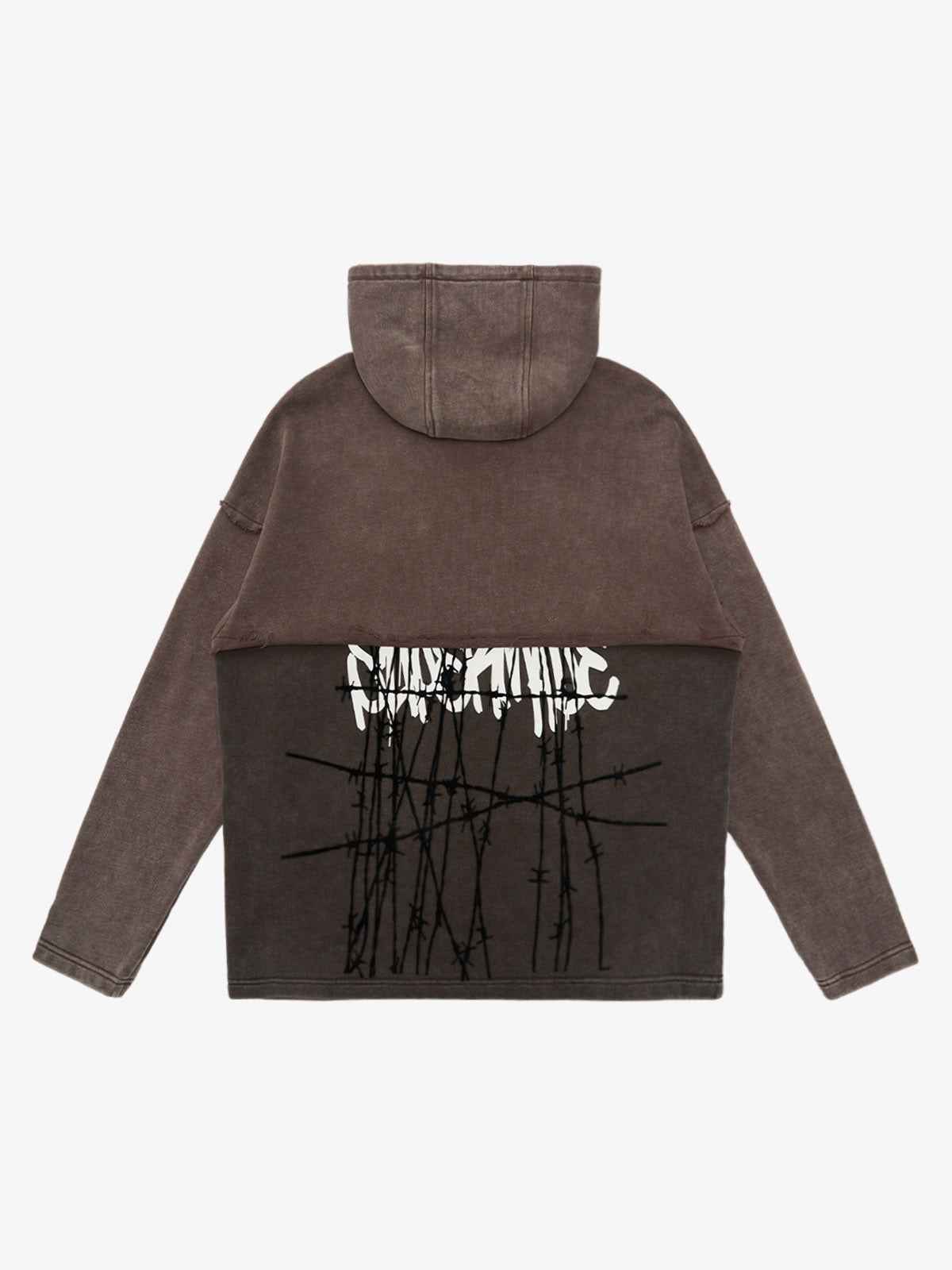 Distressed Thorn Destruction Painting Hoodie