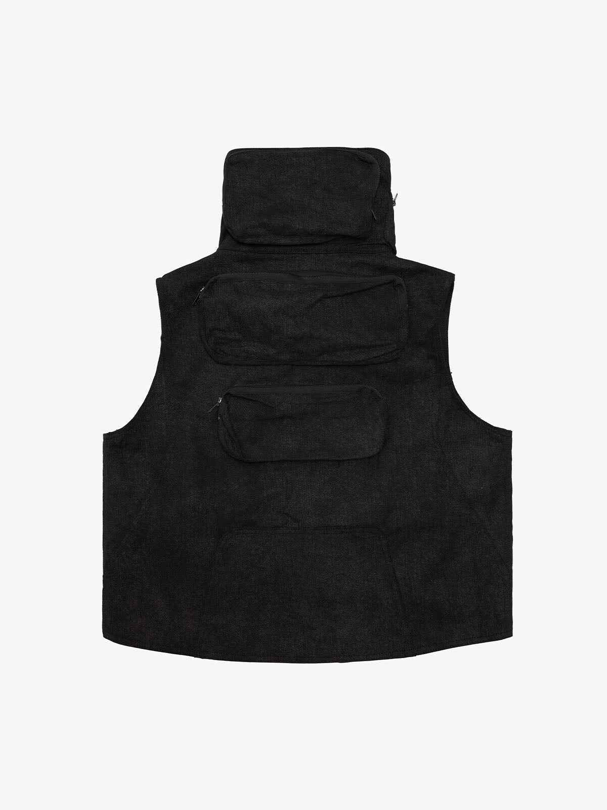 Heavy-Duty Multi-Pocket Multi-Zipper Vest