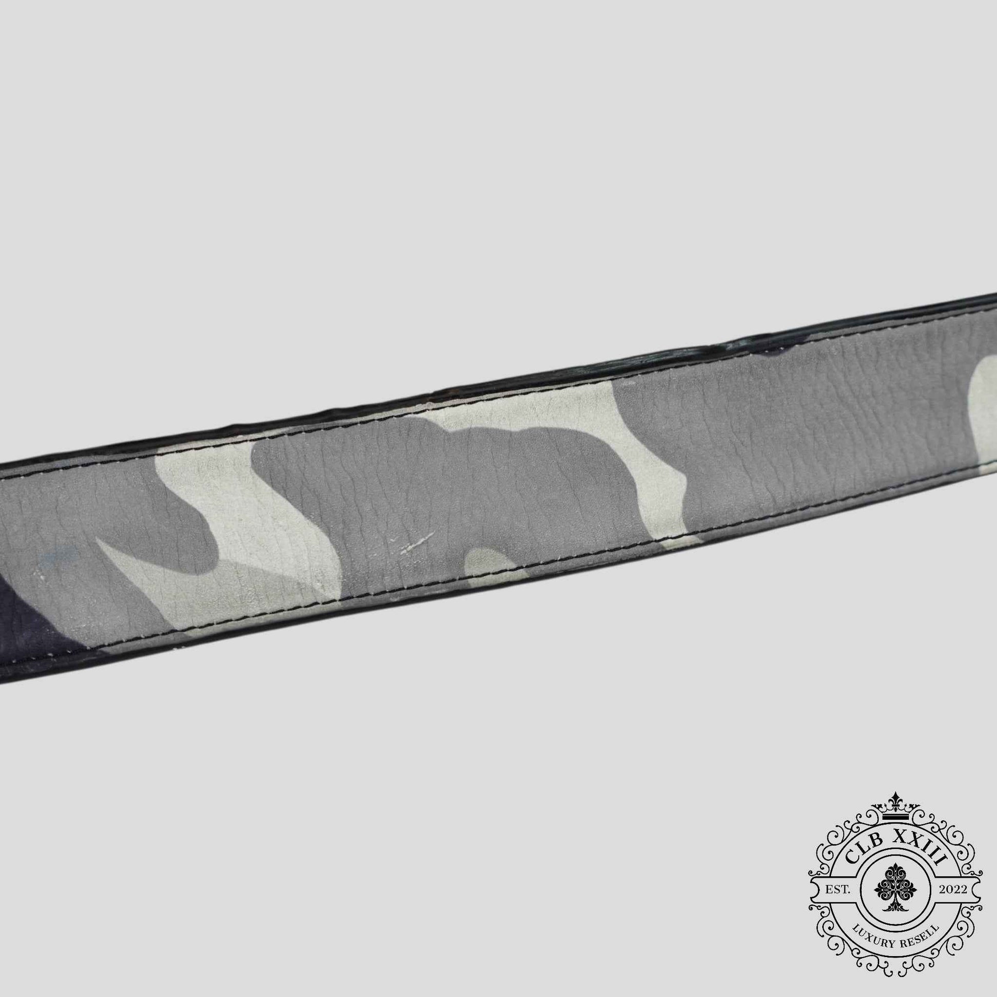 Chrome Hearts Snow Camo Belt Strap