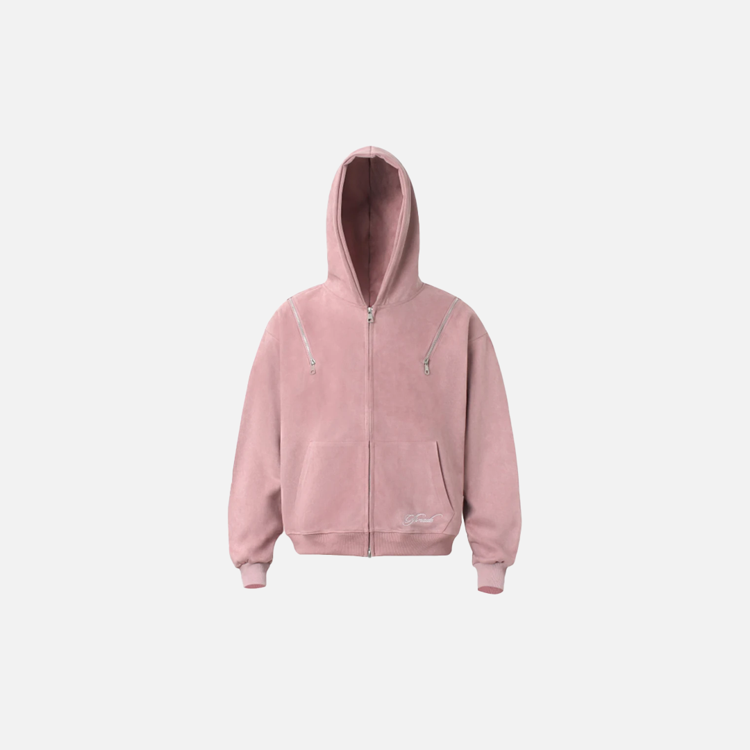 Y2K Streetwear Retro Zipper Casual Hooded Sweatshirt - Luxuryurbanwear