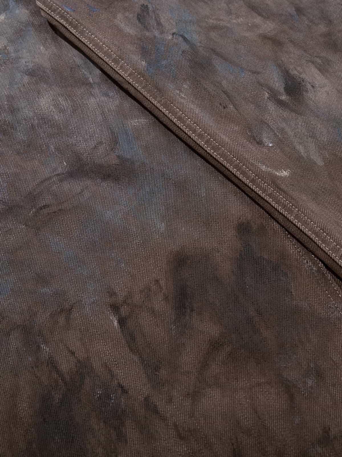 Retro Graffiti Painted Distressed Wide-Leg Jeans - Luxuryurbanwear
