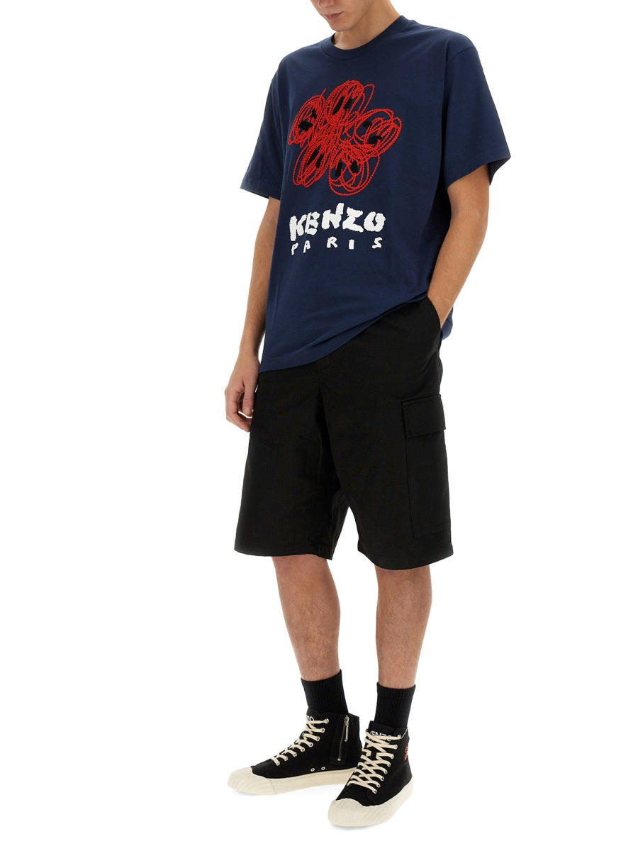Kenzo Men Cargo Workwear Shorts