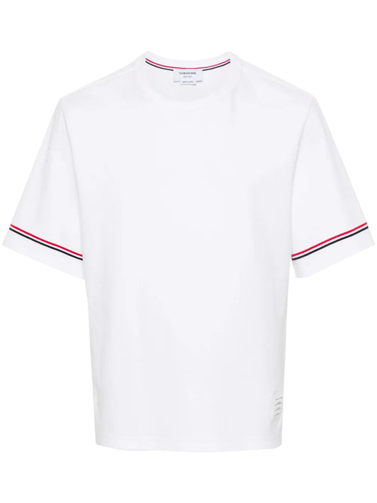 Thom Browne Men Rwb Stripe T-Shirt