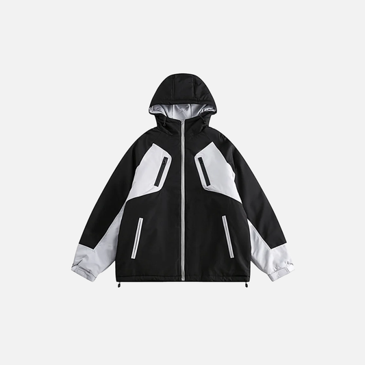 Y2K Oversized Windbreaker Hooded Jacket - Luxuryurbanwear