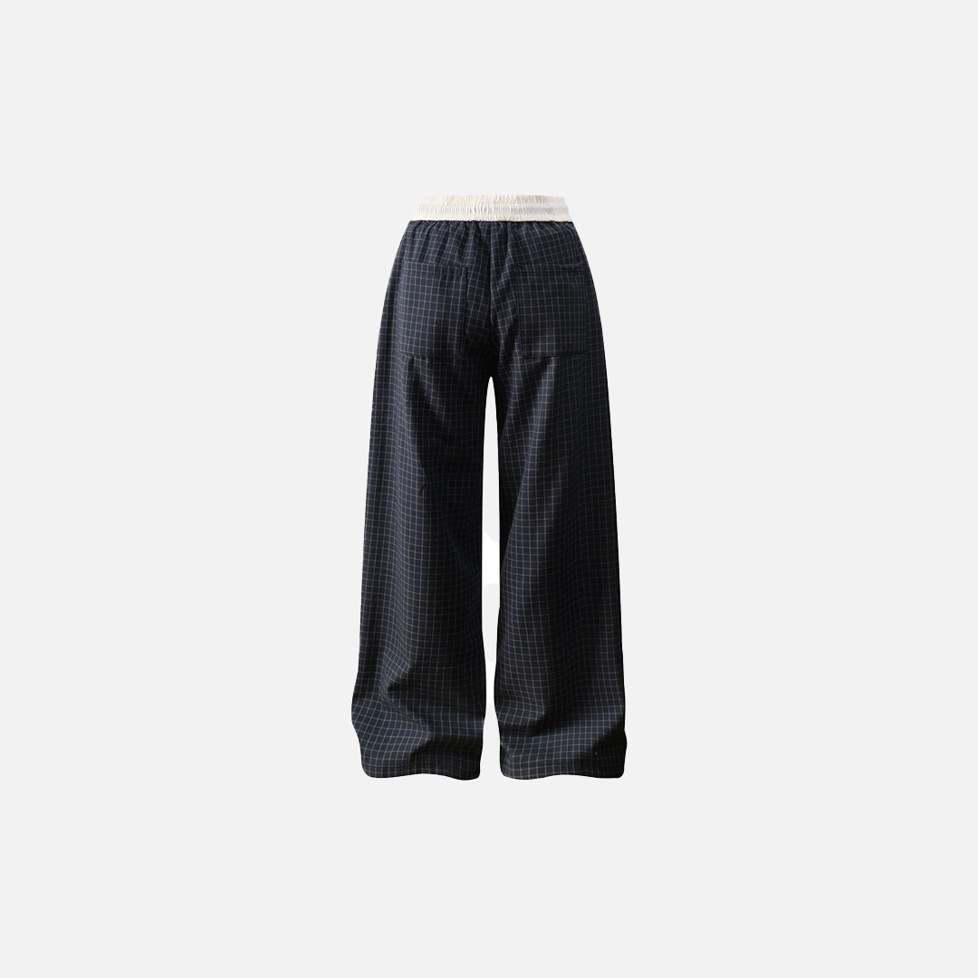 Y2K Streetwear Retro Small Plaid Casual Jogger - Luxuryurbanwear
