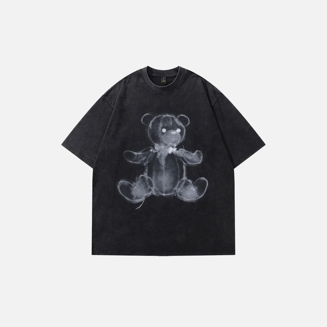 Soft Oversized Vintage Teddy Bear Graphic T-Shirt - Luxuryurbanwear
