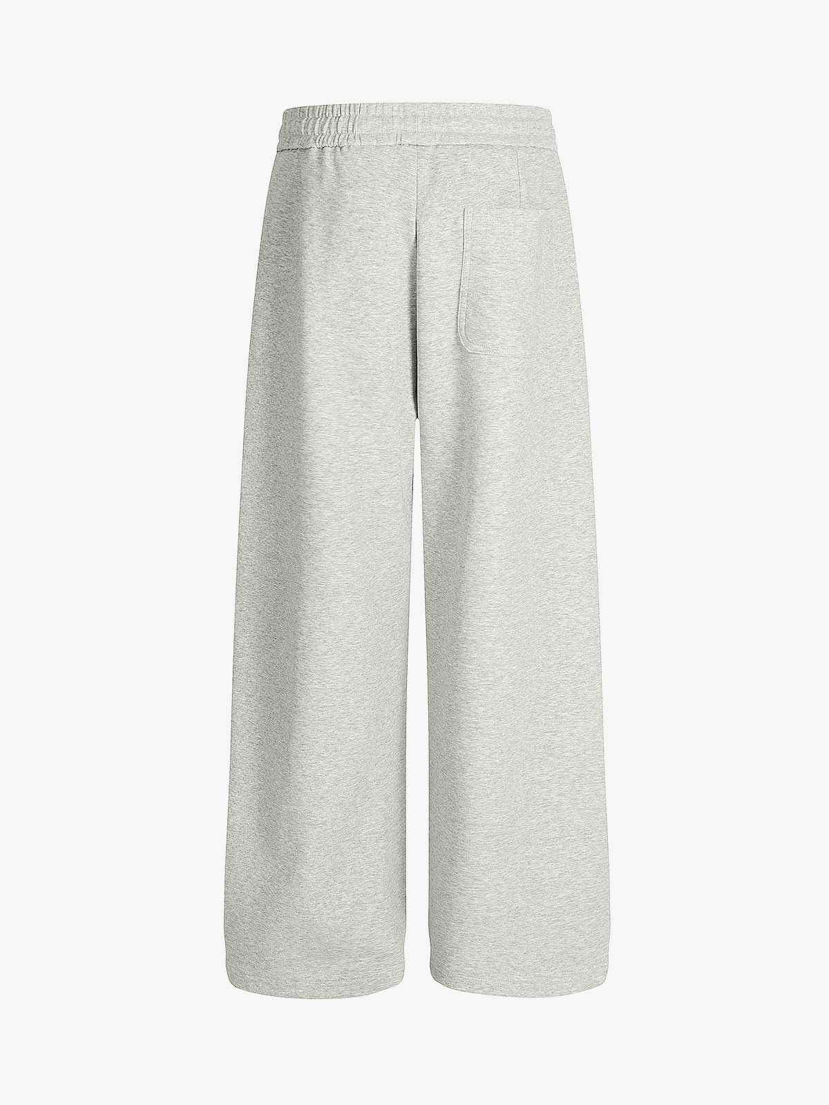 Drawstring Wide Leg Relaxed Sweatpants