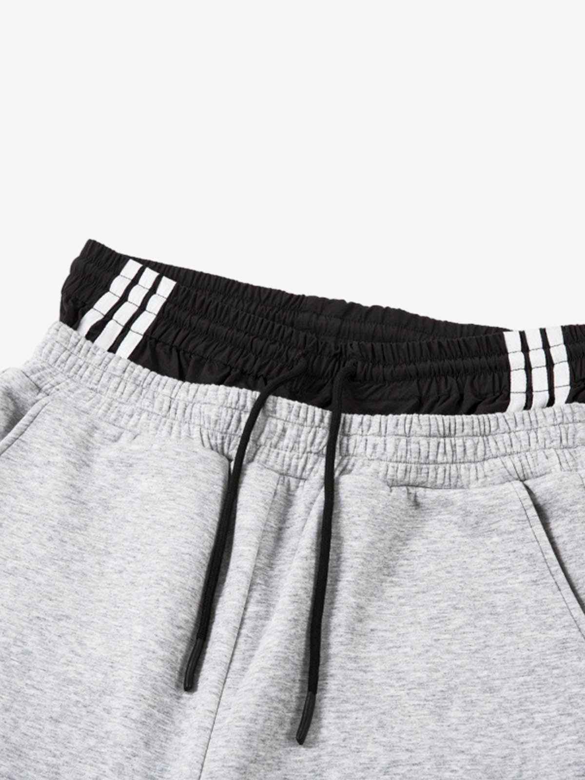 Side Stripe Panel Wide Leg Sweatpants