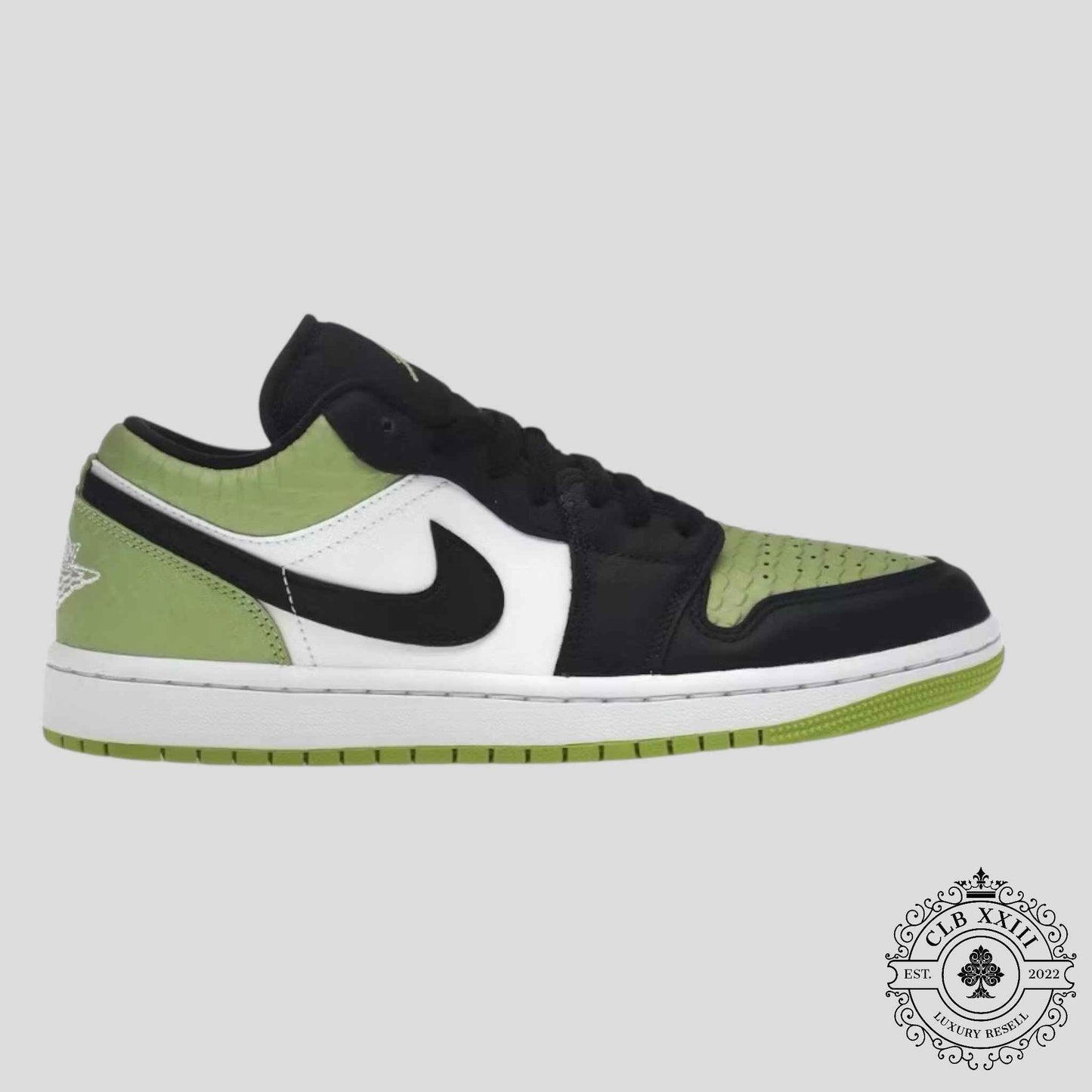 Air Jordan 1 Low Snakeskin Vivid Green (Women's)