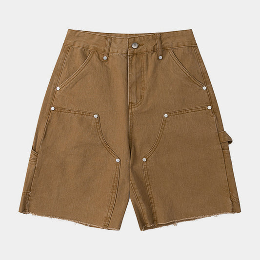 Utility Pocket | Denim Shorts - Luxuryurbanwear