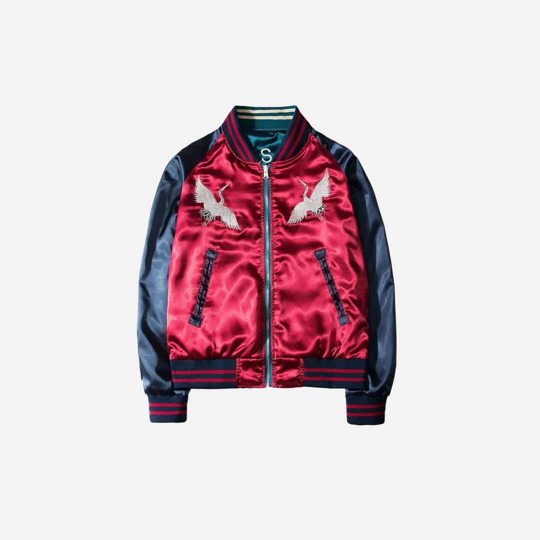 Autumn Streetwear Luxury Reversible Varsity Jacket - Luxuryurbanwear